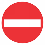 Zeichen 267 - Verbot der Einfahrt 